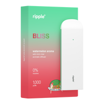Ripple+ BLISS – vape fără nicotină Pepene Verde, 1000 pufuri