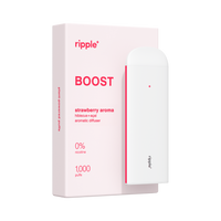 Ripple+ BOOST – vape fără nicotină Capsuni, 1000 pufuri