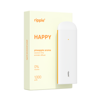 Ripple+ HAPPY – vape fără nicotină Ananas, 1000 pufuri
