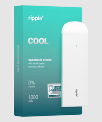 Tigara electronica, Ripple+, COOL, Spearmint, fara nicotina, 1000 pufuri