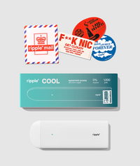 Tigara electronica, Ripple+, COOL, Spearmint, fara nicotina, 1000 pufuri