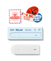 Tigara electronica, Ripple+, RELAX, Iasomie, fara nicotina, 1000 pufuri
