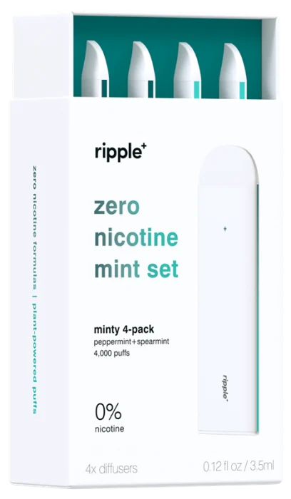 Kit Ripple+ MINT SET – vape fără nicotină, 2 arome, 4.000 pufuri
