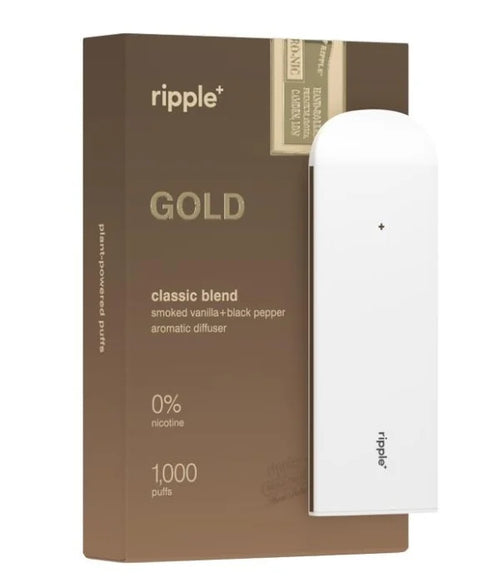 Ripple+ GOLD – vape fără nicotină Vanilie, 1000 pufuri