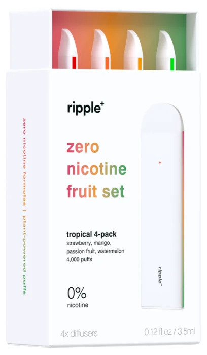 Kit Ripple+ FRUIT SET – vape fără nicotină, 4 arome, 4.000 pufuri