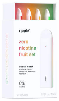 Kit Ripple+ FRUIT SET – vape fără nicotină, 4 arome, 4.000 pufuri