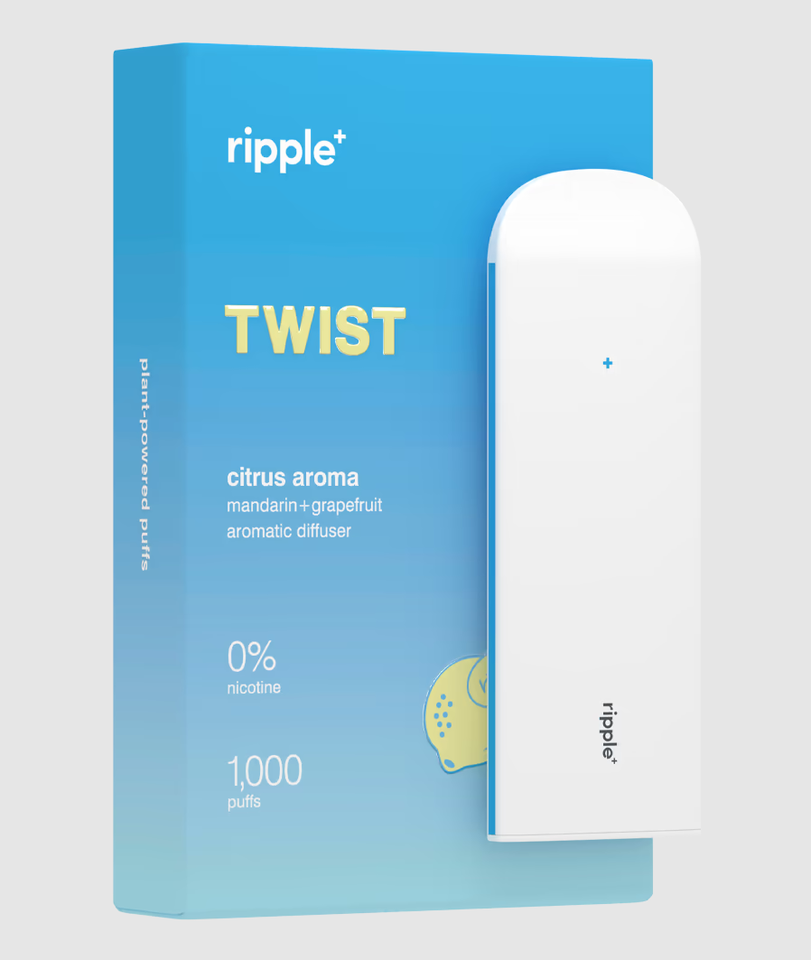 Tigara electronica, Ripple+, TWIST, Citrice, fara nicotina, 1000 pufuri