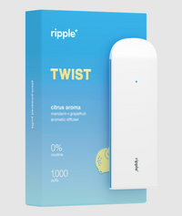 Tigara electronica, Ripple+, TWIST, Citrice, fara nicotina, 1000 pufuri
