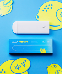 Tigara electronica, Ripple+, TWIST, Citrice, fara nicotina, 1000 pufuri